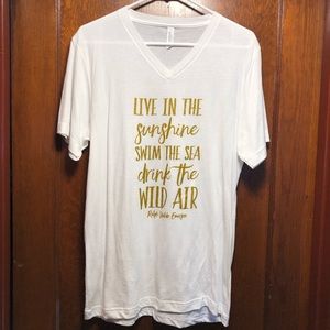 Quote vneck tee - Ralph waldo emerson quote